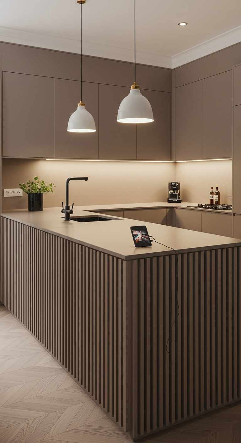 13 Compact One Wall Kitchen With Island Ideas 7 6. Narrow Island