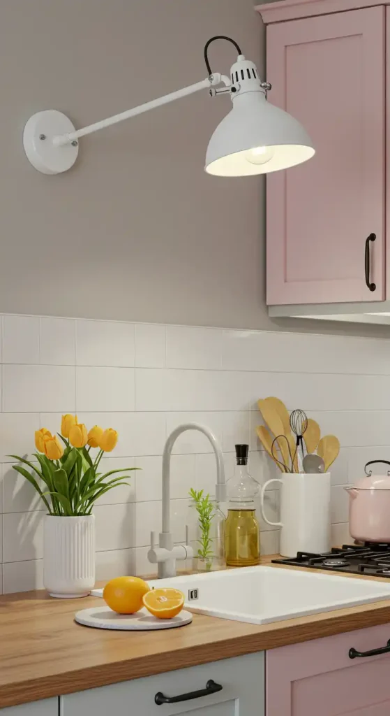 9 Bright Kitchen Wall Lights Ideas to Enhance Your Space 15 Adjustable Swing-Arm Lights 2