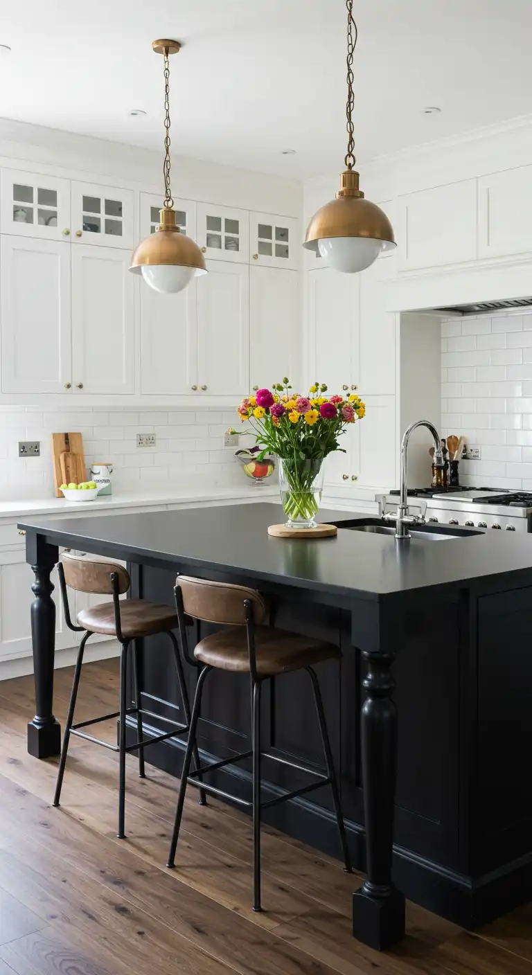 9 Best Kitchen Color Ideas with White Cabinets for a Fresh Look 13 Charcoal Black for a Dramatic Effect 2
