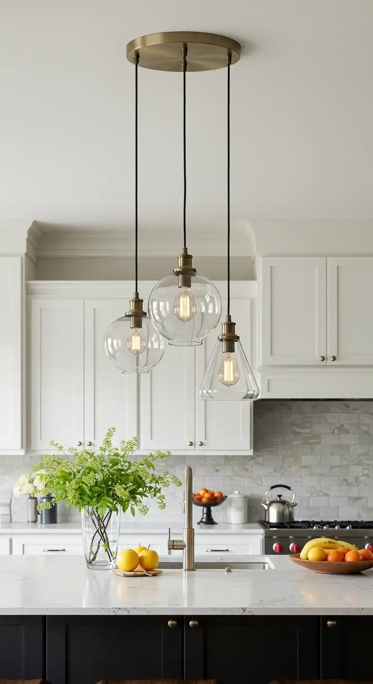 10 Brilliant Kitchen Lighting Ideas Over Island for a Stylish Glow 6 Cluster Pendant Arrangements