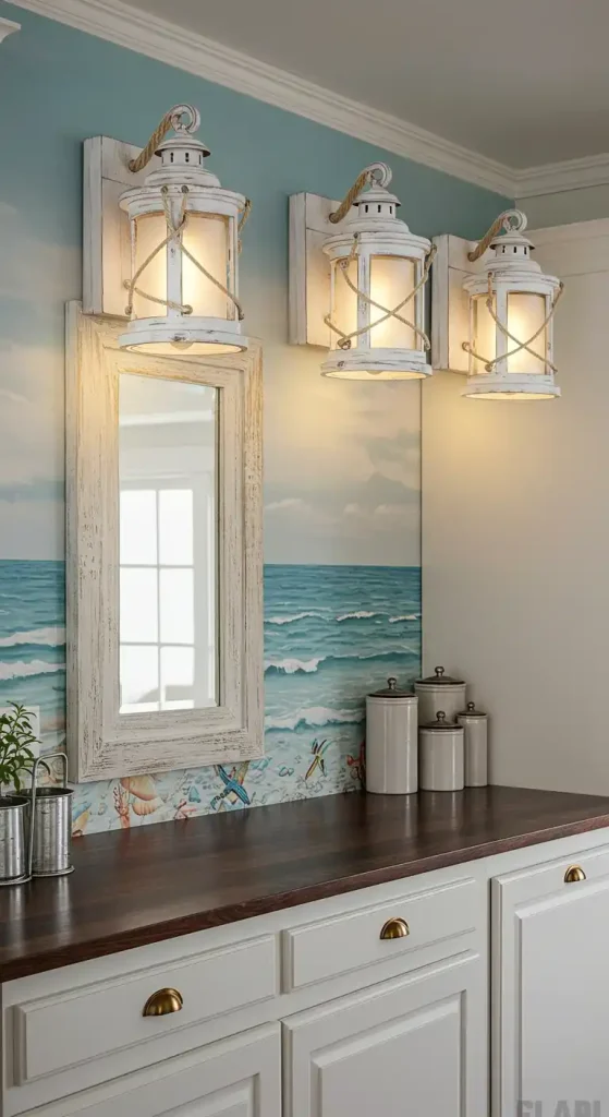 9 Bright Kitchen Wall Lights Ideas to Enhance Your Space 5 Coastal-Inspired Lantern Wall Lights (2)