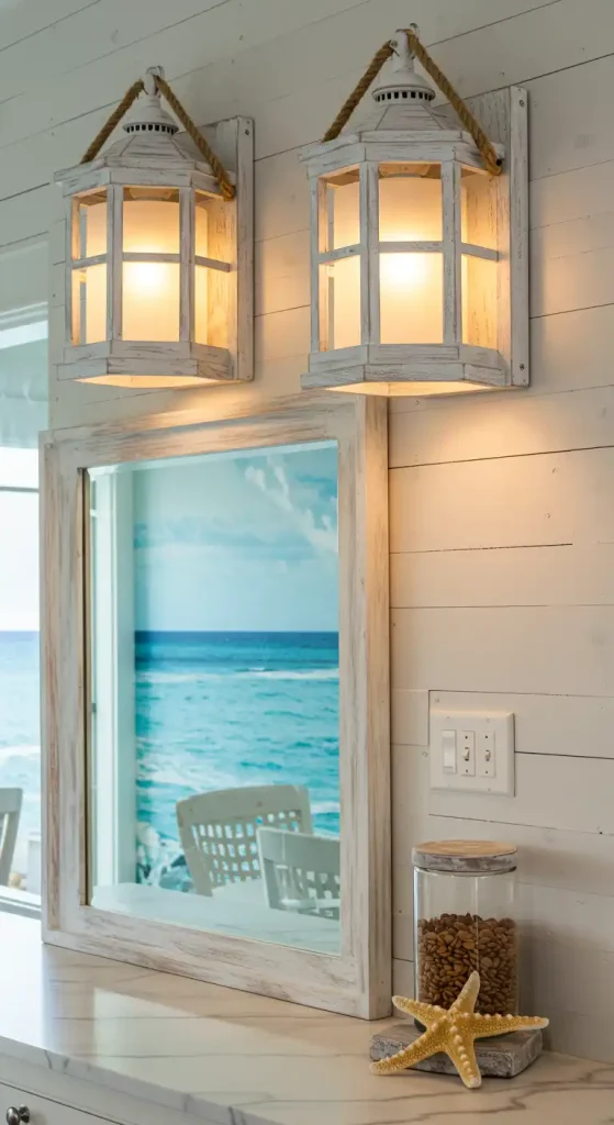 9 Bright Kitchen Wall Lights Ideas to Enhance Your Space 4 Coastal-Inspired Lantern Wall Lights