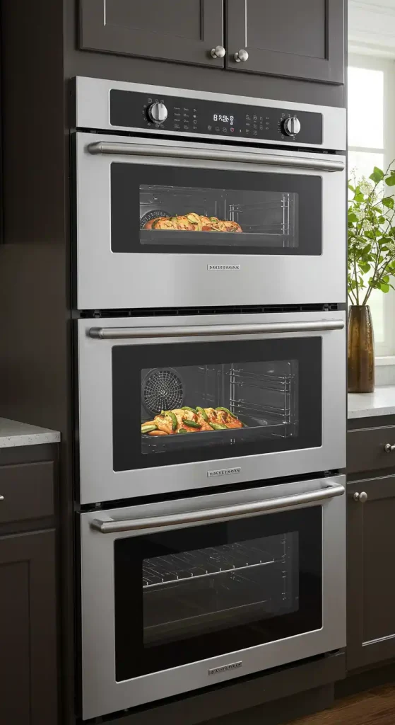 7 Modern Kitchen Wall Oven Ideas for a Sleek Setup 4 Double Wall Oven for Multitasking Efficiency