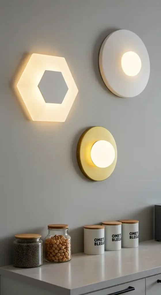 9 Bright Kitchen Wall Lights Ideas to Enhance Your Space 7 Geometric Statement Lights 2