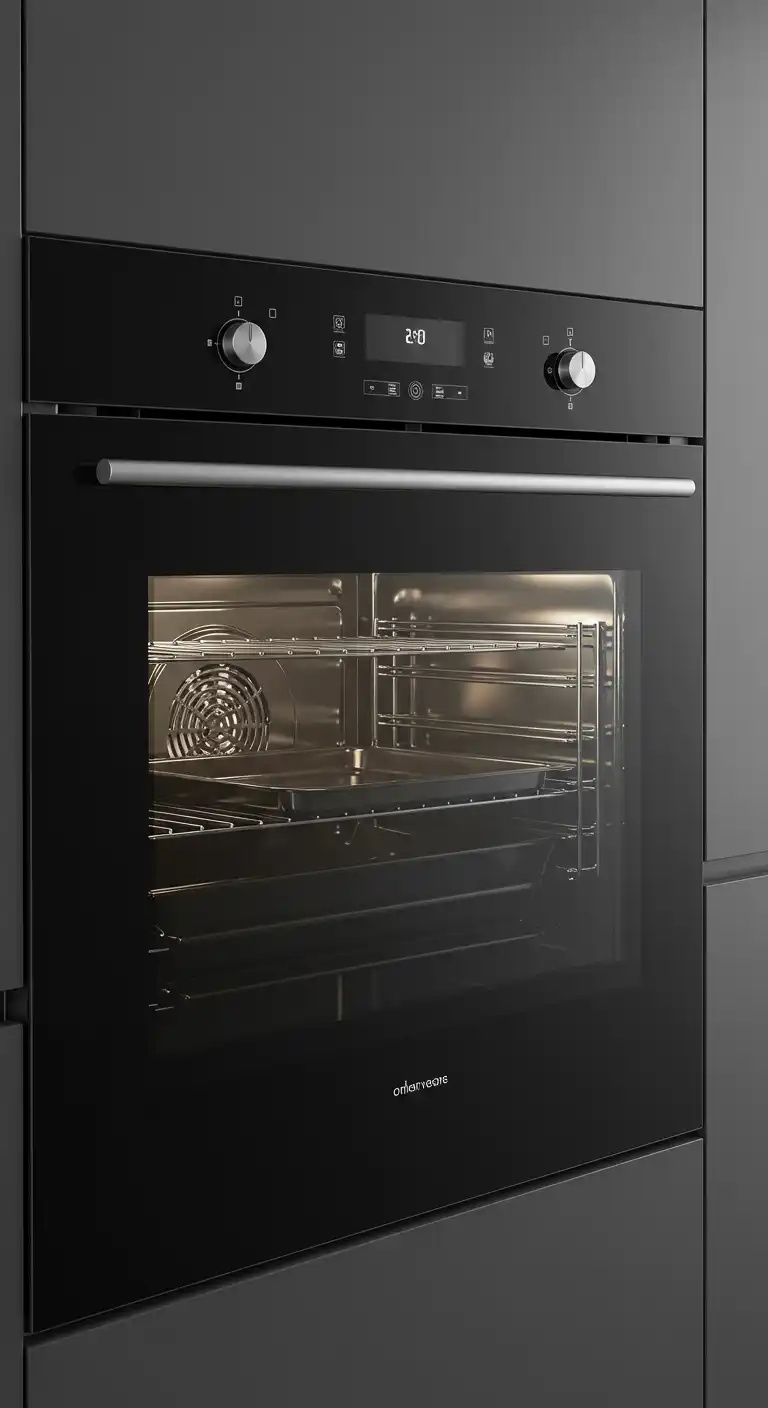 Glass-Fronted Wall Oven for Visual Appeal