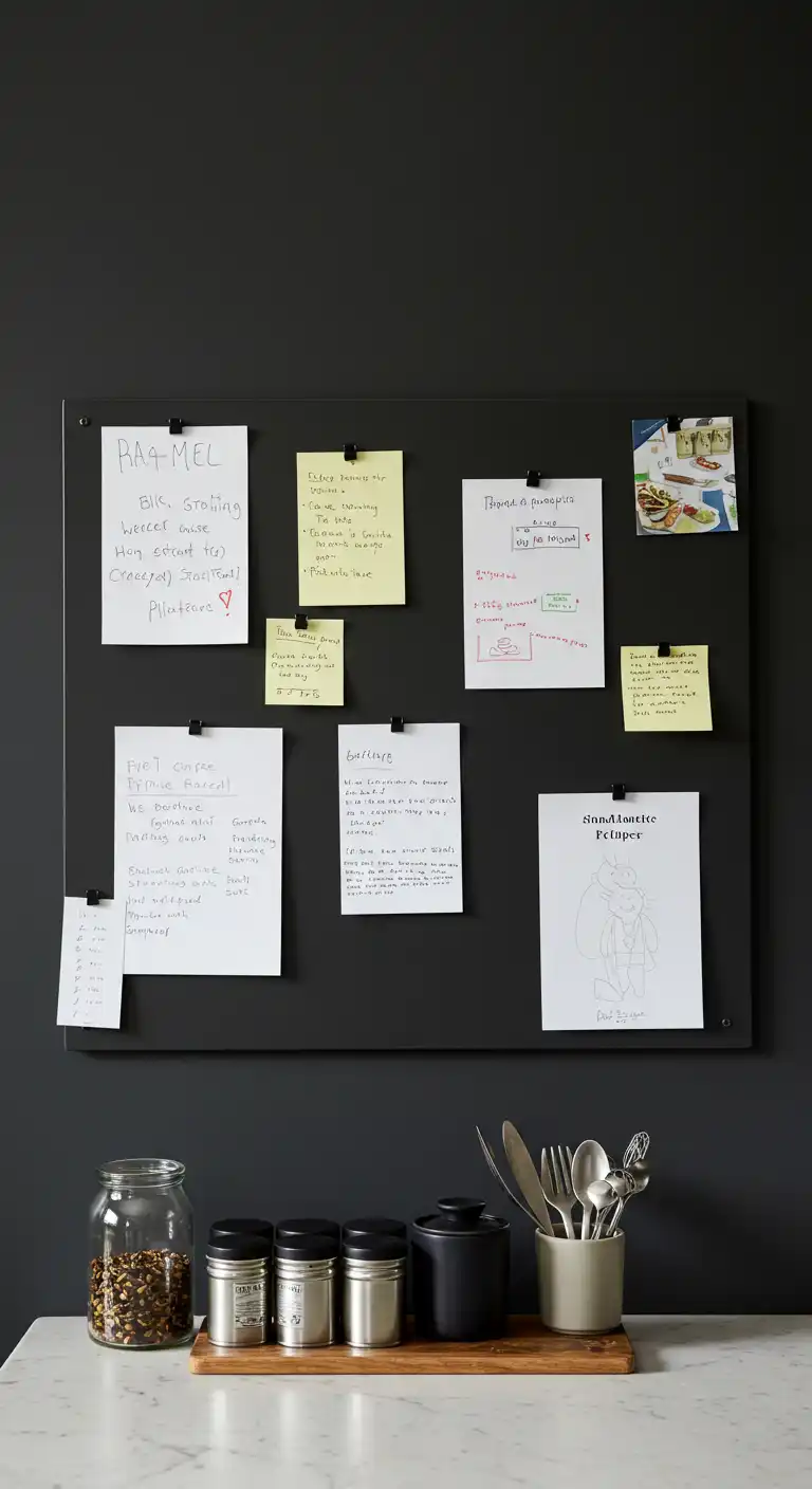 8 Creative Empty Kitchen Wall Ideas to Fill the Space Beautifully 30 Incorporate a Functional Magnetic Wall
