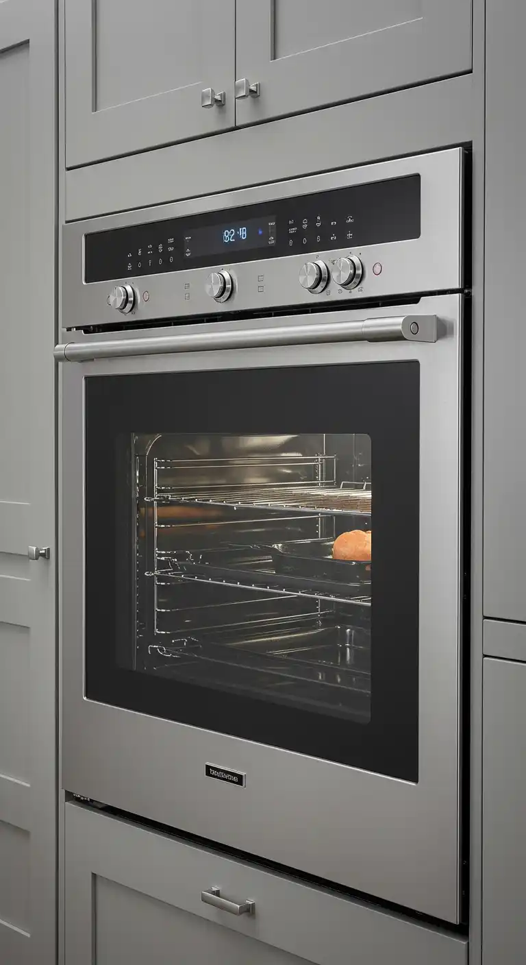 Integrated Stainless Steel Wall Oven with Smart Technology