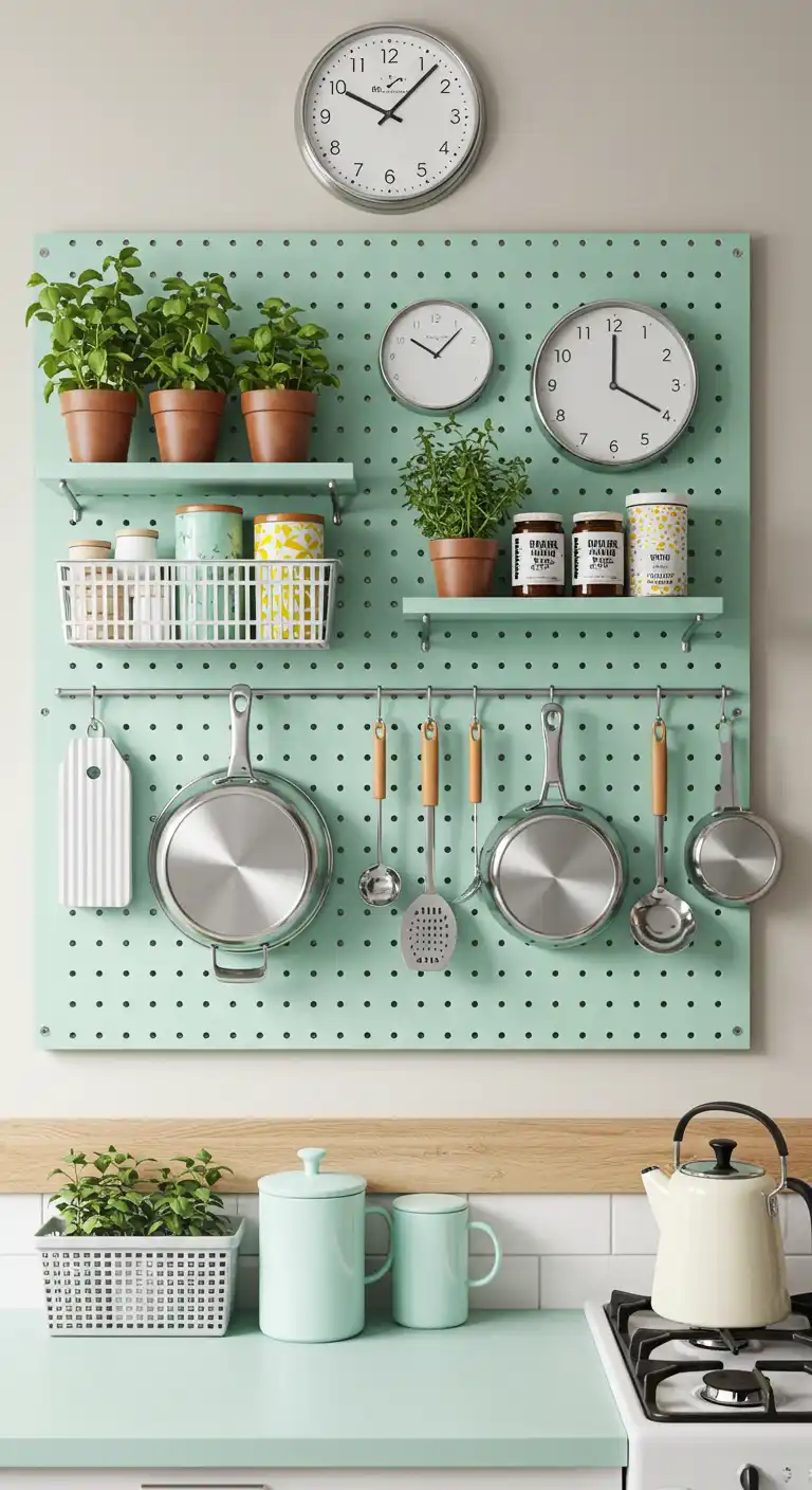 Pegboard Organizers with Custom Hooks