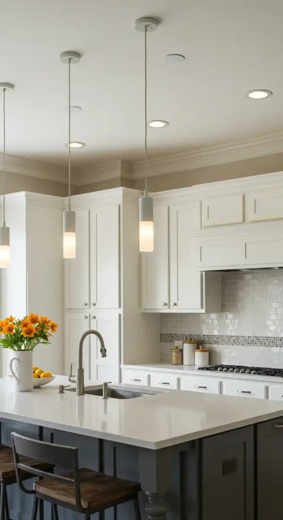 10 Brilliant Kitchen Lighting Ideas Over Island for a Stylish Glow 12 Recessed Lighting with Pendant Accents