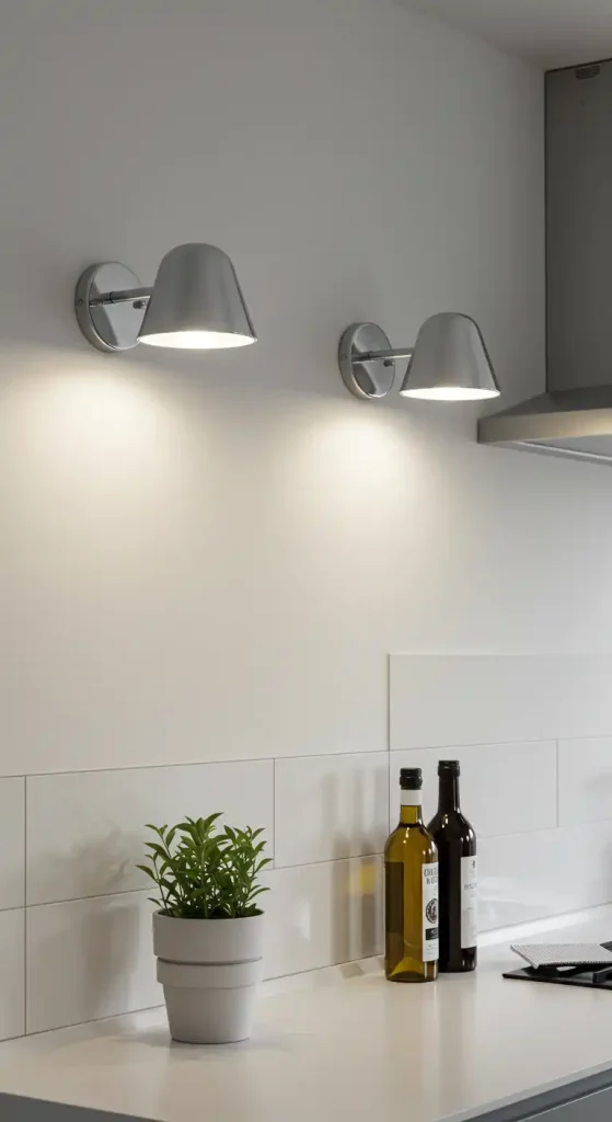 9 Bright Kitchen Wall Lights Ideas to Enhance Your Space 2 Sleek Minimalist Sconces