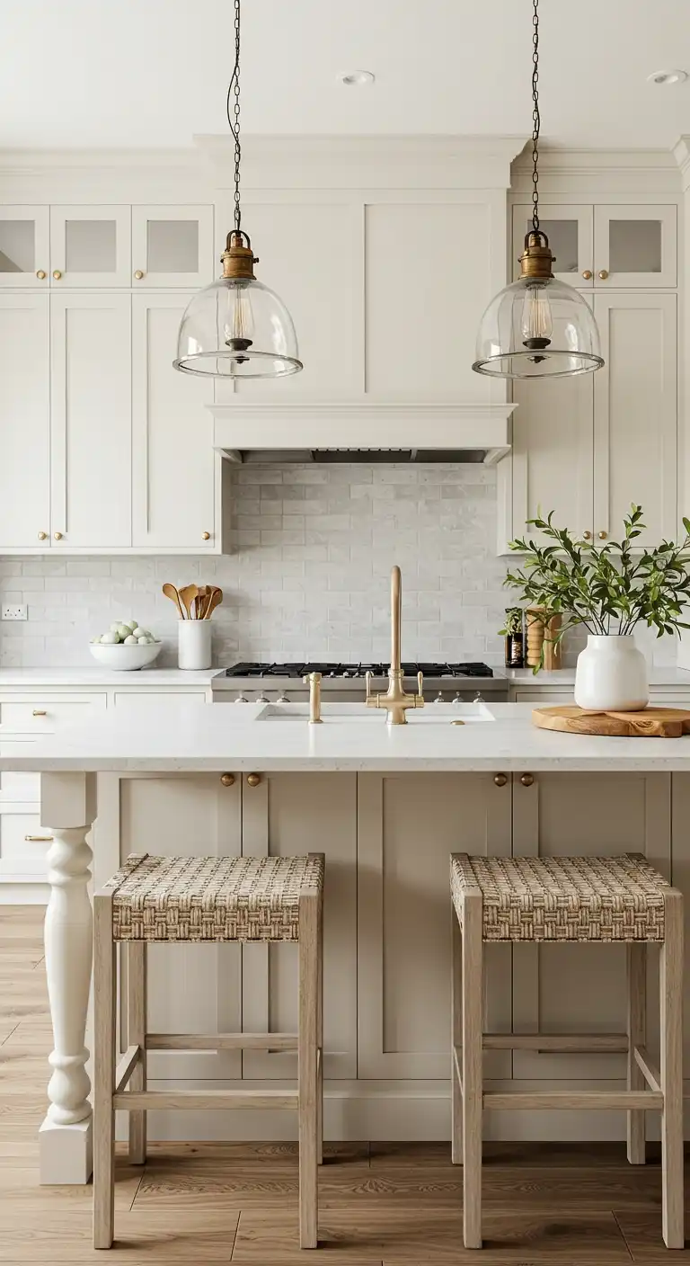 9 Best Kitchen Color Ideas with White Cabinets for a Fresh Look 16 Warm Beige for a Cozy Feel 2