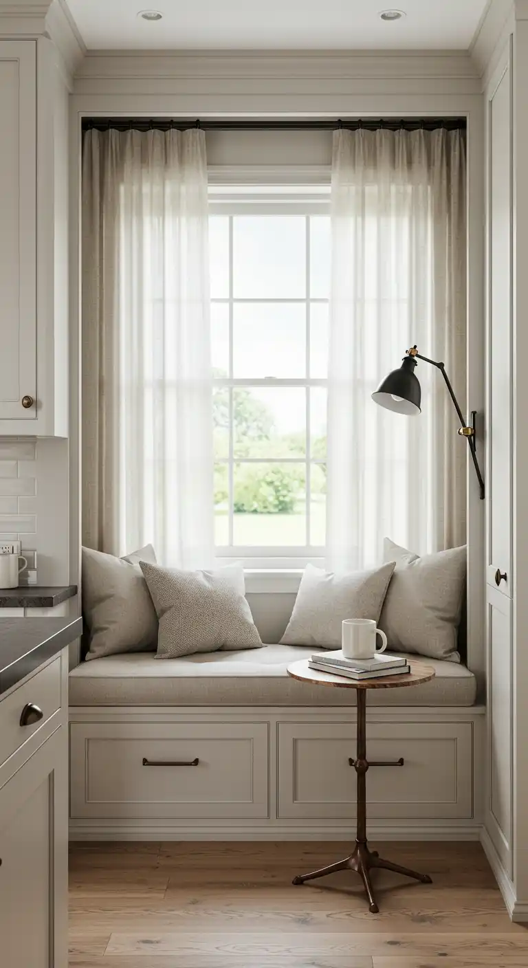 9 Cozy Kitchen Wall Nook Ideas for Extra Comfort 3 Window-Side Reading Retreat