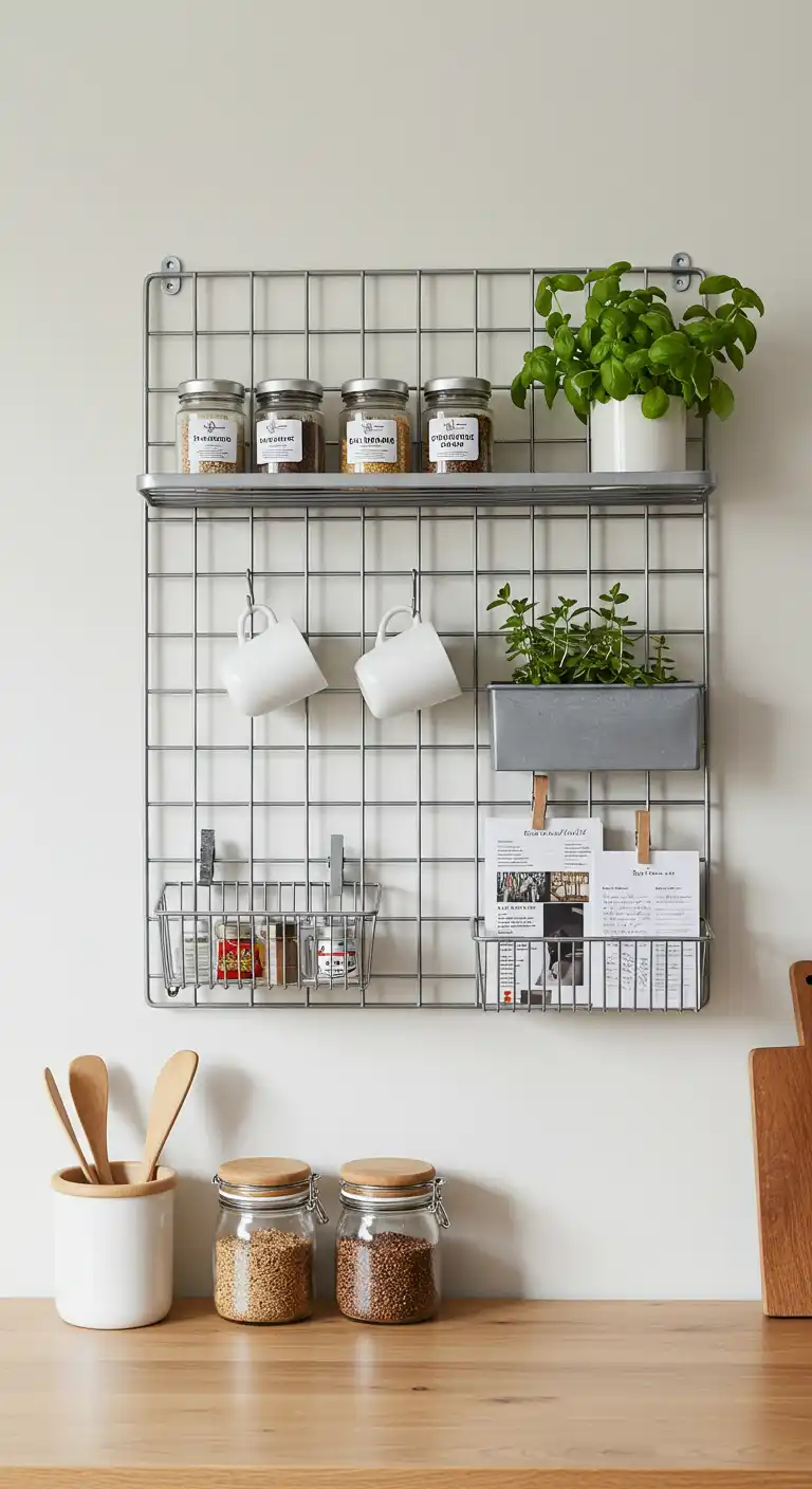 Sleek Metal Grid Rack for Modern Simplicity (1)