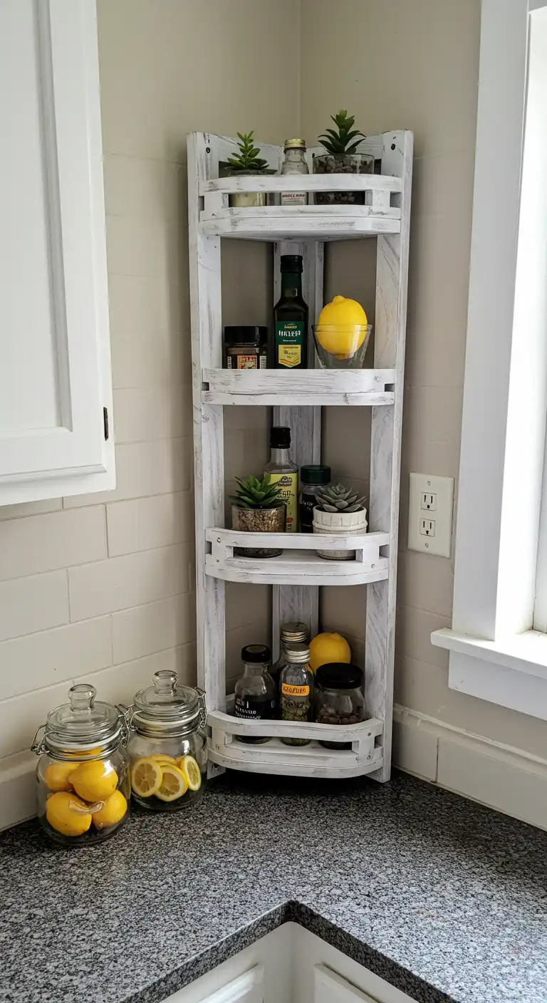 Vertical Corner Rack for Tight Spaces