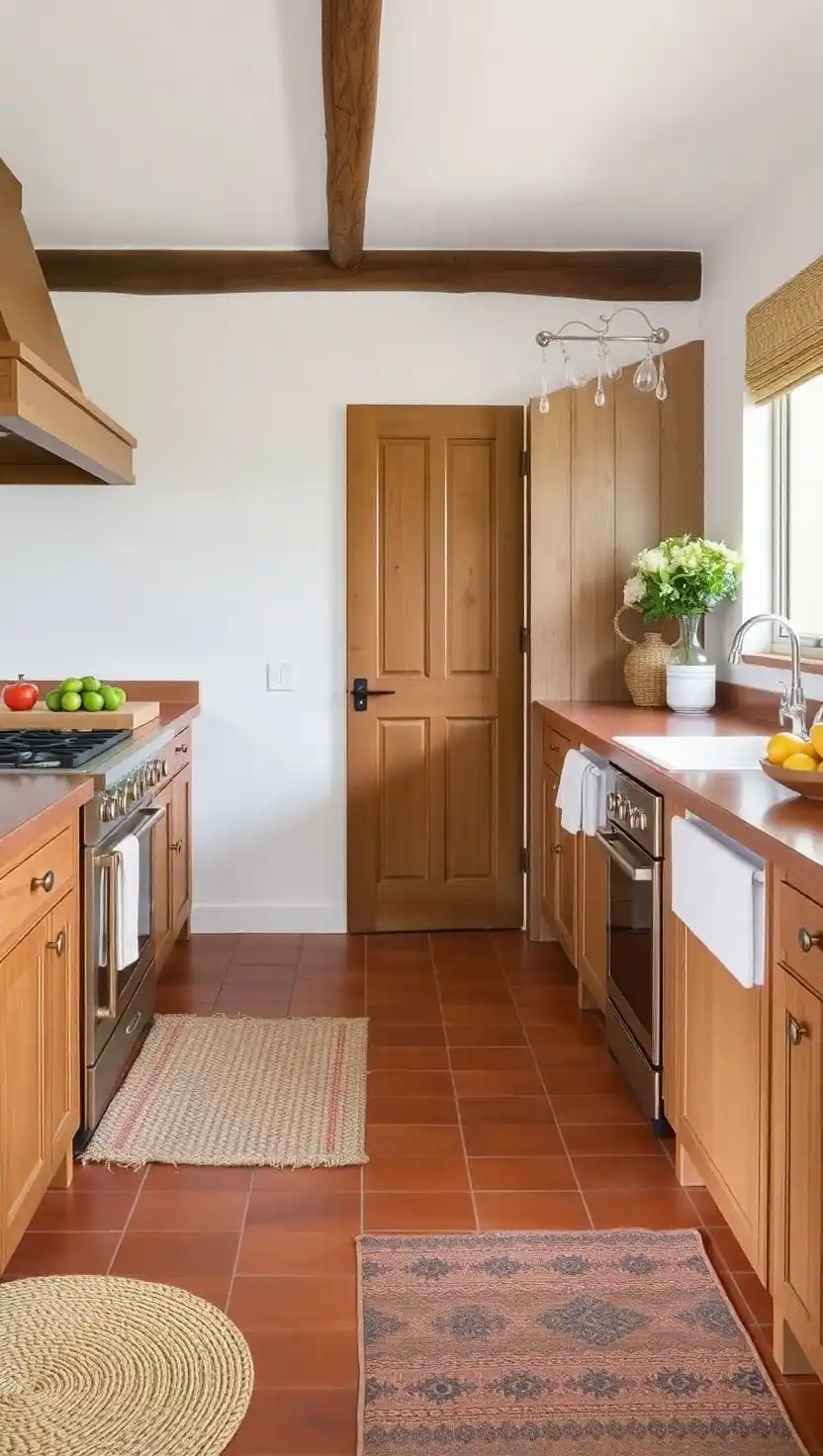 20 Elegant Spanish Villa Kitchen Ideas Full of Warmth and Style 2 1 Incorporate Terracotta Flooring