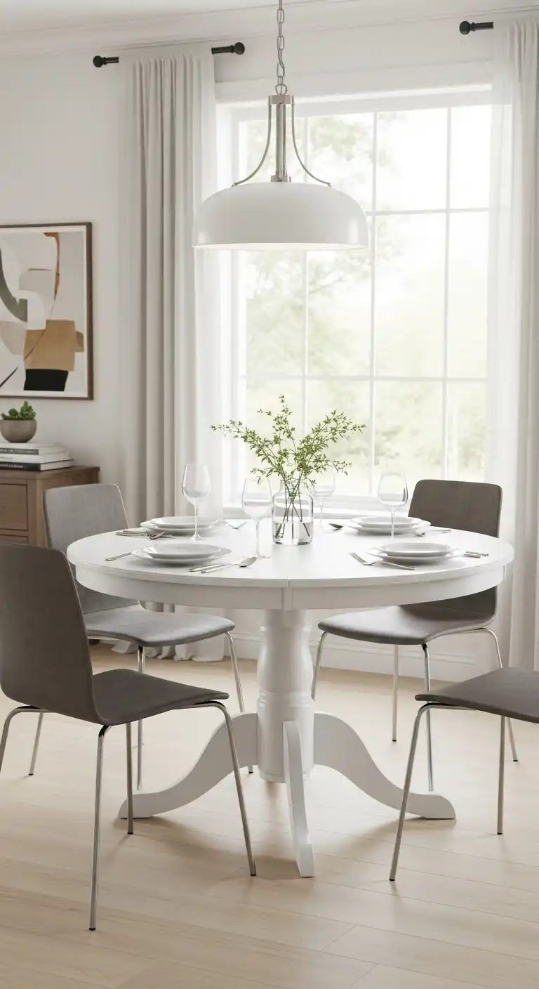 1 Opt for a Round or Oval Table