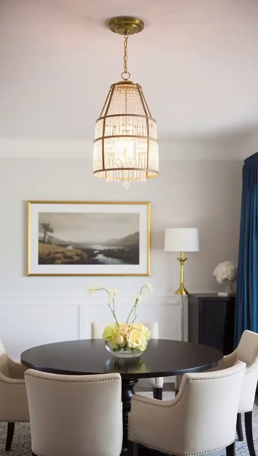15 Timeless Dining Room Display Ideas That Impress Every Guest 2 1. Statement Lighting