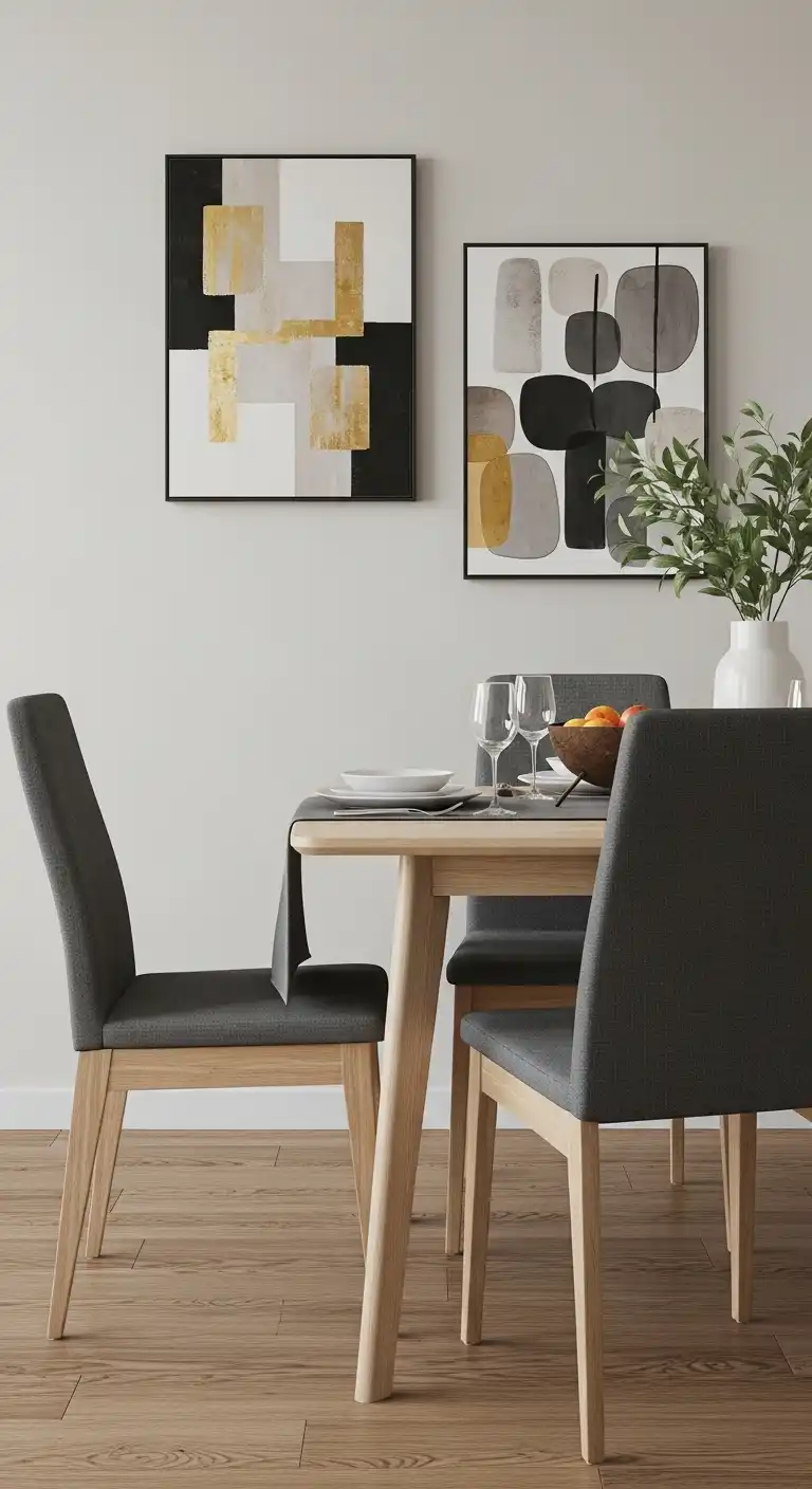 21 Space-Saving Small Dining Room Ideas 11 10 Position the Table Against a Wall