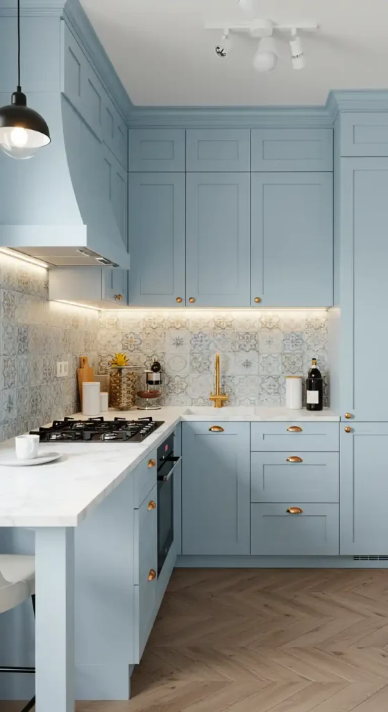 13 Innovative Modular Kitchen Ideas to Transform Your Cooking Space 11 10 Spacious Red Kitchen with Breakfast Counter