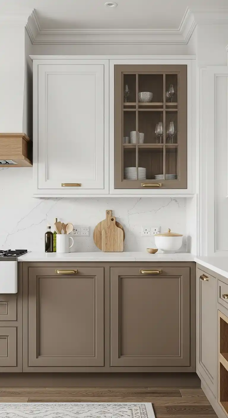 19 Stunning Kitchen Color Combinations Ideas for Every Style 11 10 Taupe and Off White
