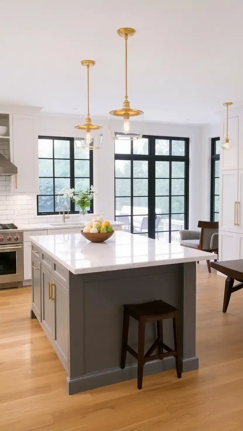 17 Stunning Open Kitchen Designs to Inspire Your Next Remodel 11 10 Timeless Neutrals with Marble Accents