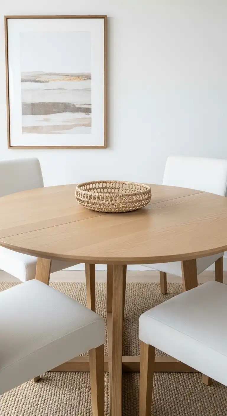 25 Elegant Round Dining Table Styling Ideas to Elevate Your Space 7 11 Scandinavian Light Wood Table