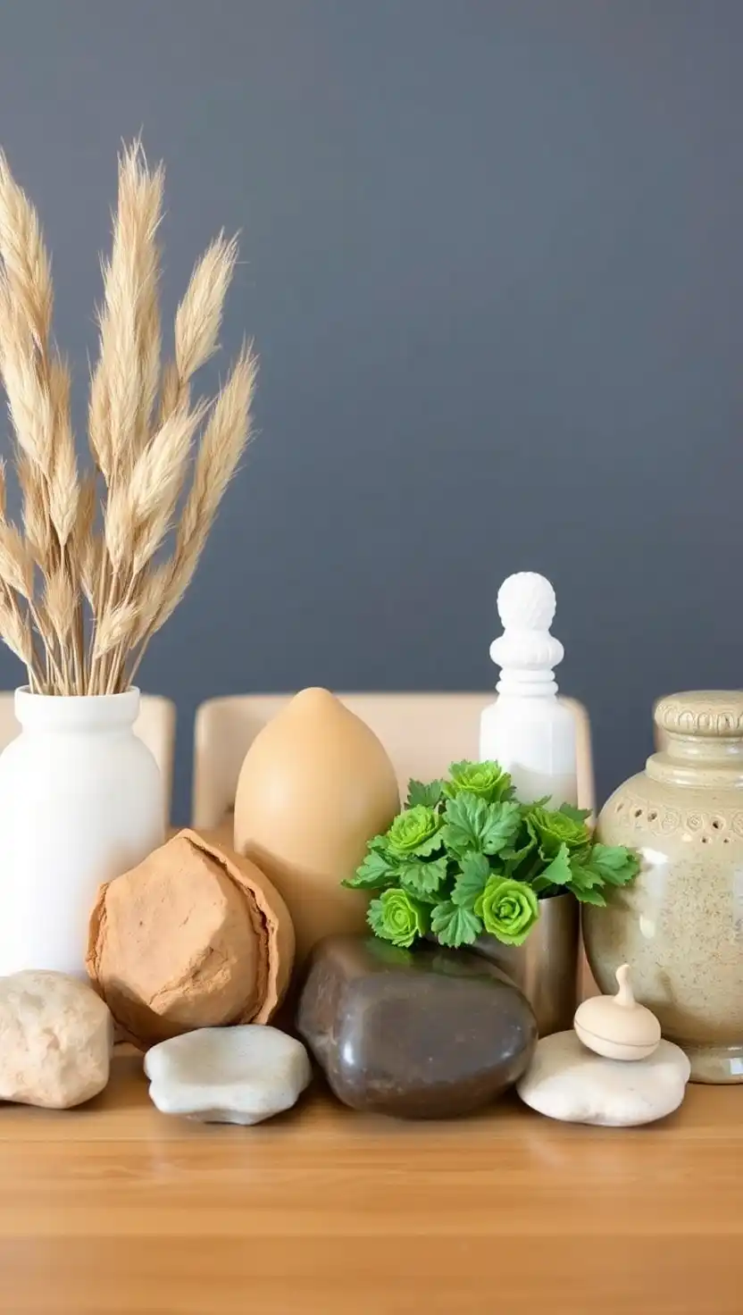 15 Modern Dining Table Centerpiece Ideas for a Stylish Look 12 11. Group Earth Tones
