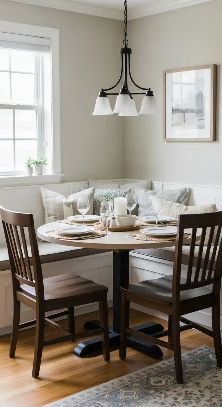 21 Space-Saving Small Dining Room Ideas 13 12 Incorporate a Corner Dining Nook