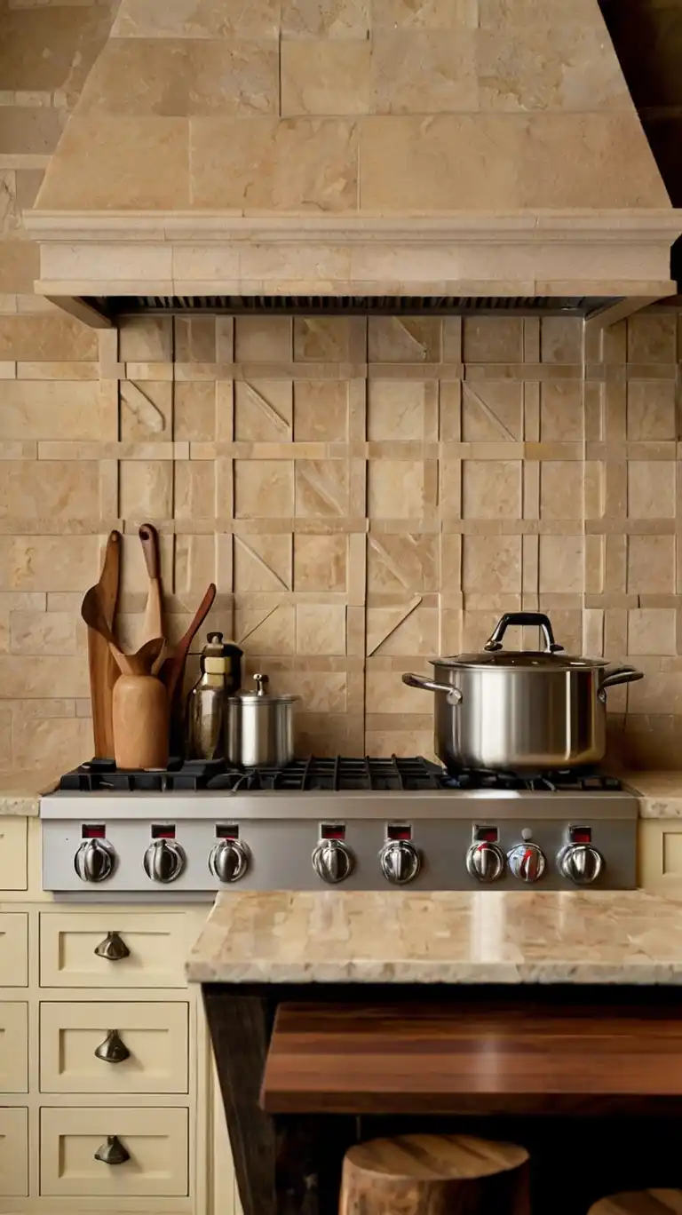 20 Timeless Backsplash Kitchen Ideas That Will Never Go Out of Style 13 12 Limestone Backsplash