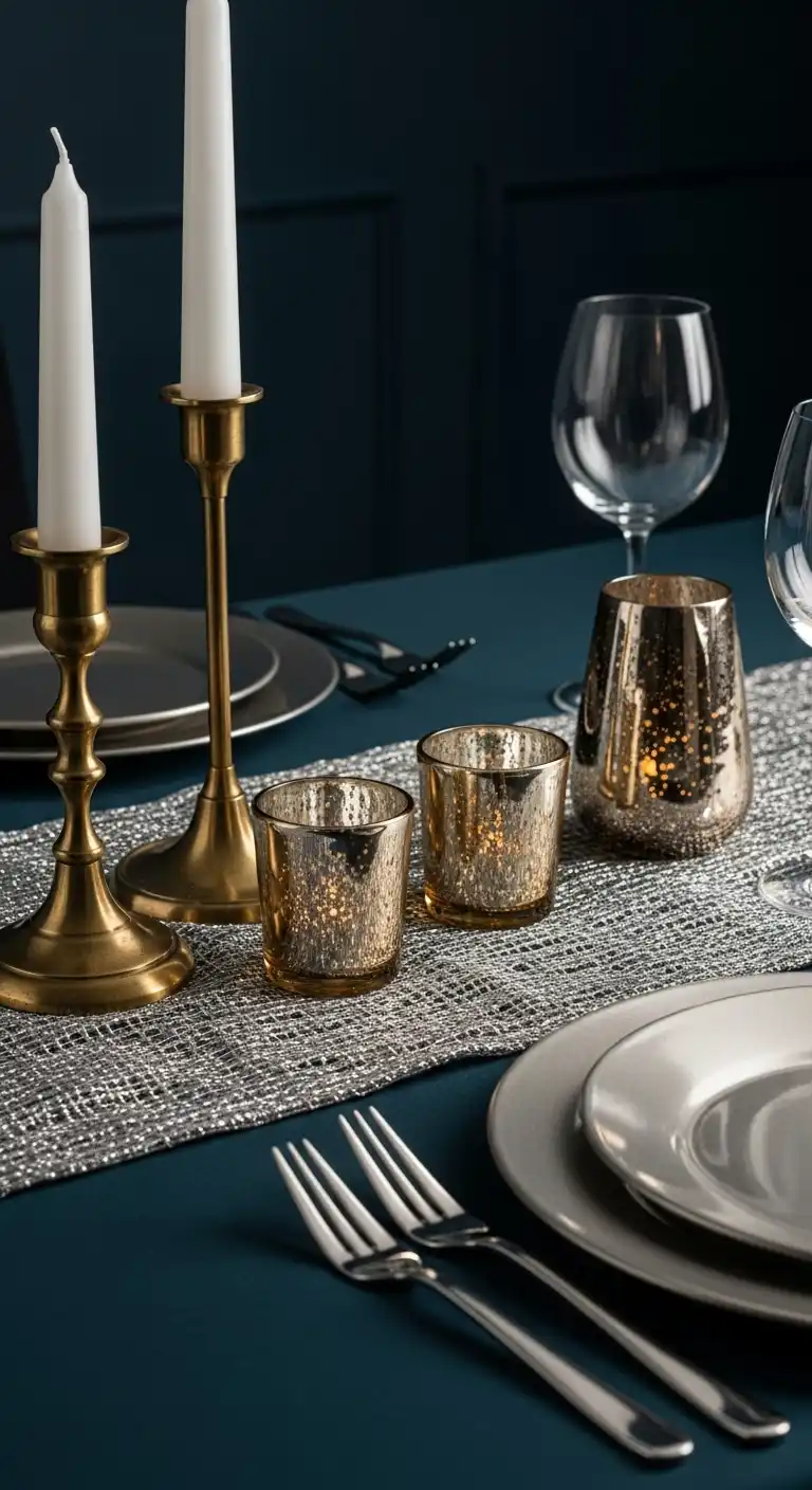 23 Elegant Moody Dining Room Ideas 13 12 Metallic Accents for Subtle Glamour