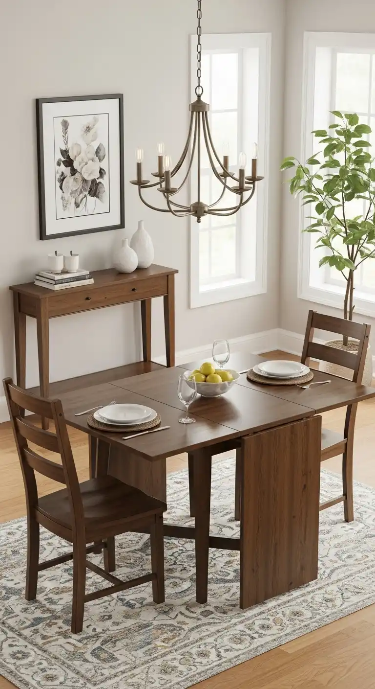 21 Space-Saving Small Dining Room Ideas 14 13 Choose Extendable Tables