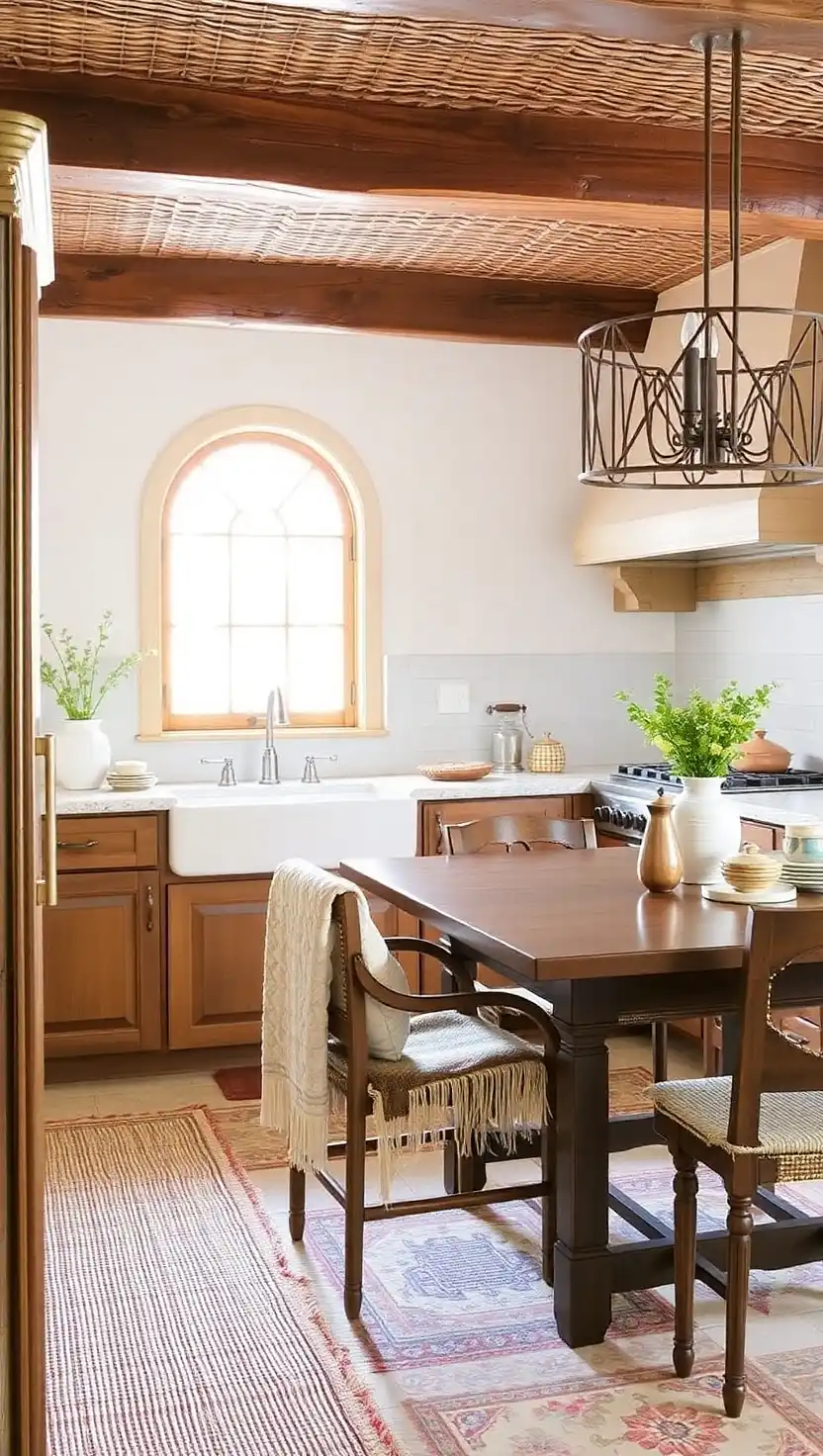 20 Elegant Spanish Villa Kitchen Ideas Full of Warmth and Style 15 14 Add Woven