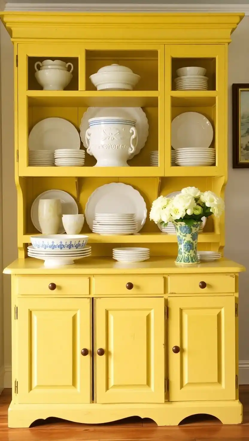 23 Dreamy French Cottage Kitchen Ideas You’ll Instantly Fall in Love With 15 14 Butter Yellow Accents