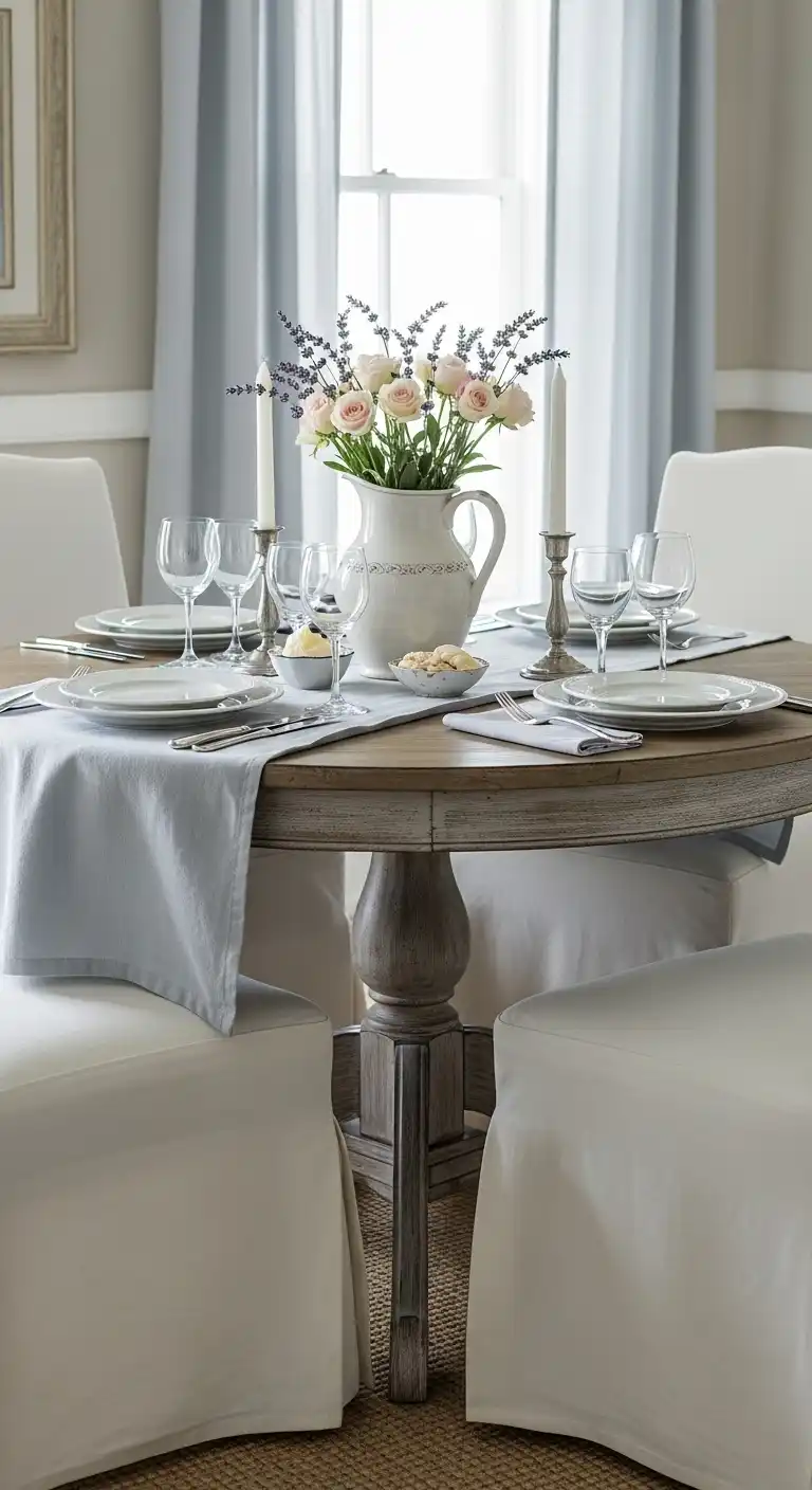 25 Elegant Round Dining Table Styling Ideas to Elevate Your Space 15 14 French Country Elegance