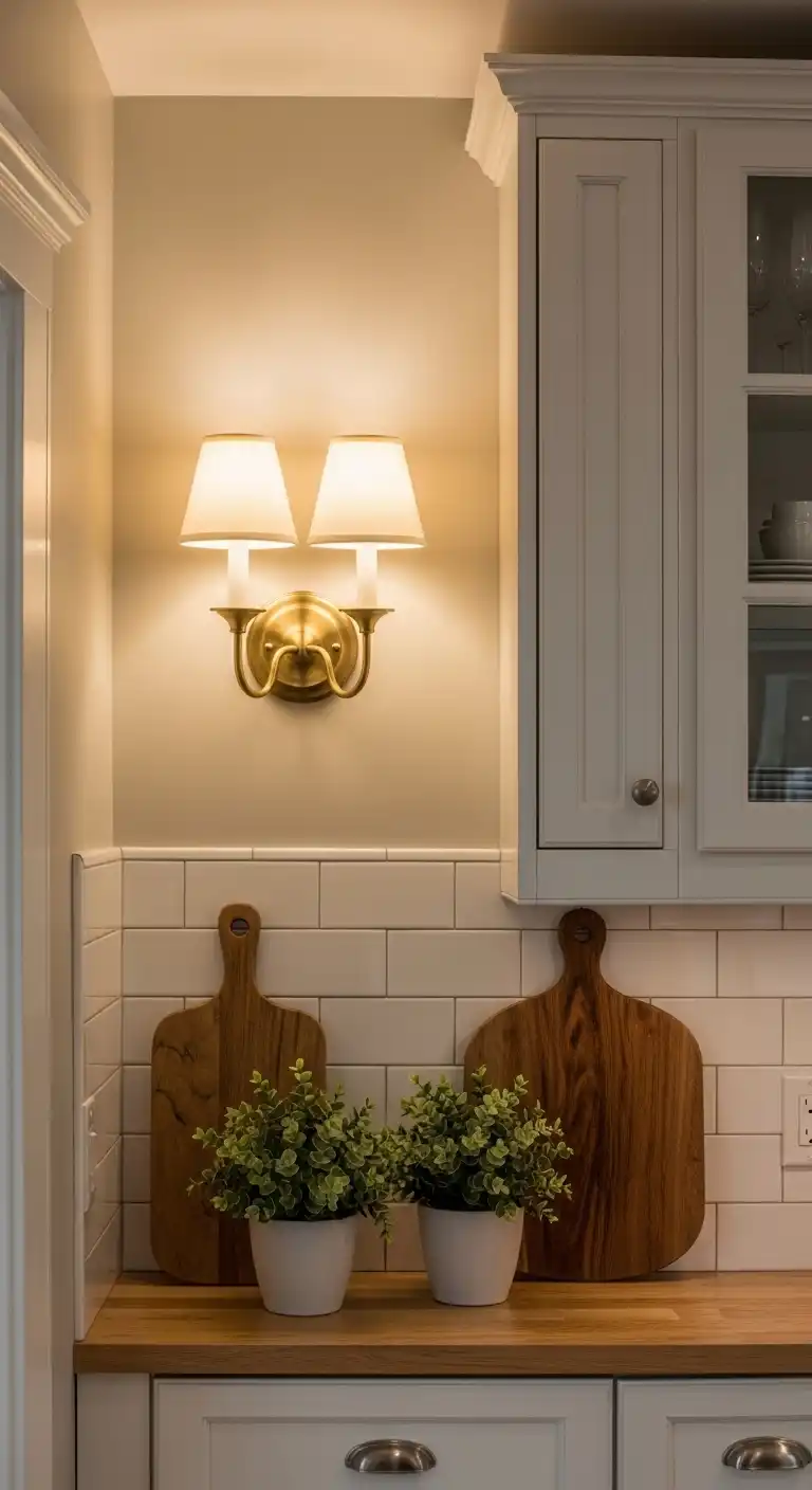 15 Clever Small Spaces Empty Kitchen Wall Ideas 16 15. Wall Mounted Lighting