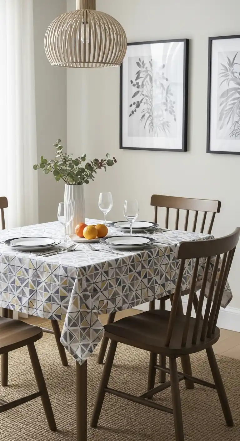 16 Add a Patterned Tablecloth