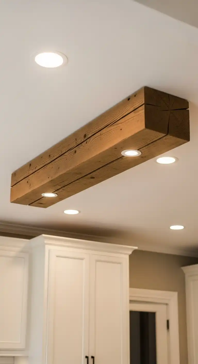 17 Stunning Kitchen Over Island Lighting Ideas That Instantly Impress 17 16 Floating Wooden Beam with Integrated Lighting