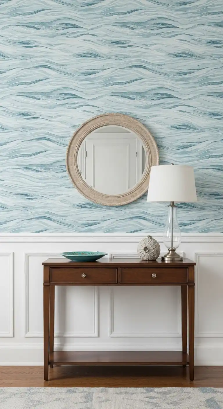 19 Breezy Coastal Dining Room Ideas 17 16 Incorporate Coastal Inspired Wallpaper