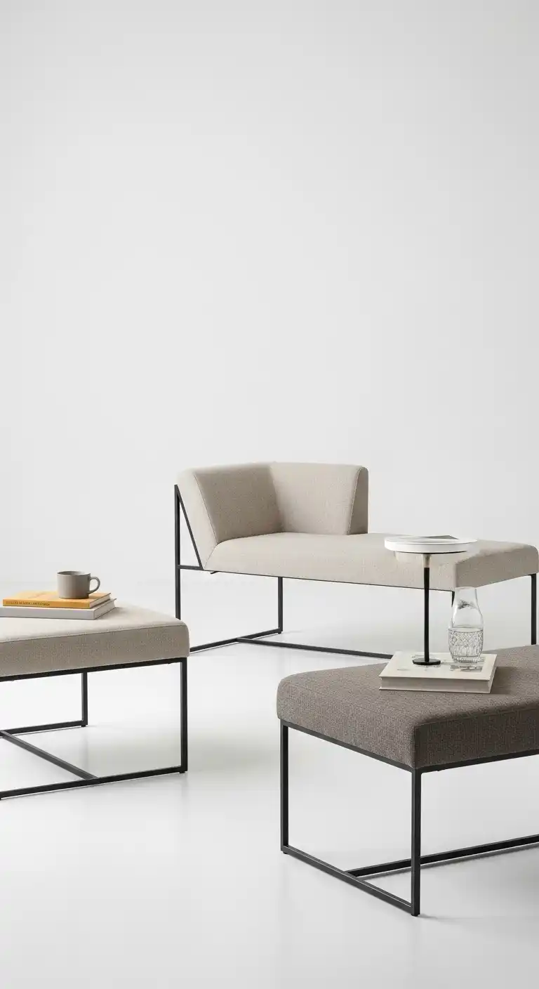 21 Space-Saving Small Dining Room Ideas 17 16 Opt for Low Profile Seating
