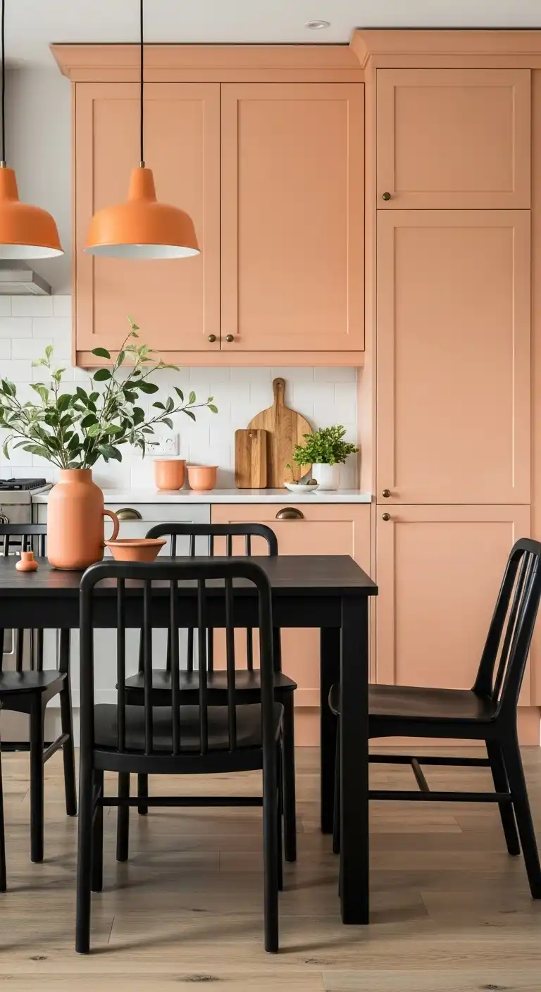 17 Feng Shui Kitchen Color Ideas for Positive Energy 17 16 Pale Orange for Vitality