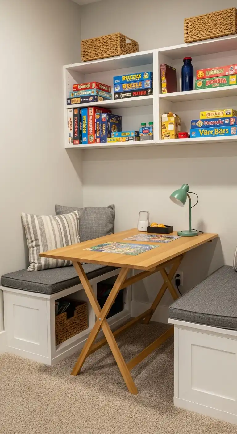 21 Creative Kitchen Nook Wall Decor Ideas You’ll Love Instantly 17 16 Puzzle Board Game Nook