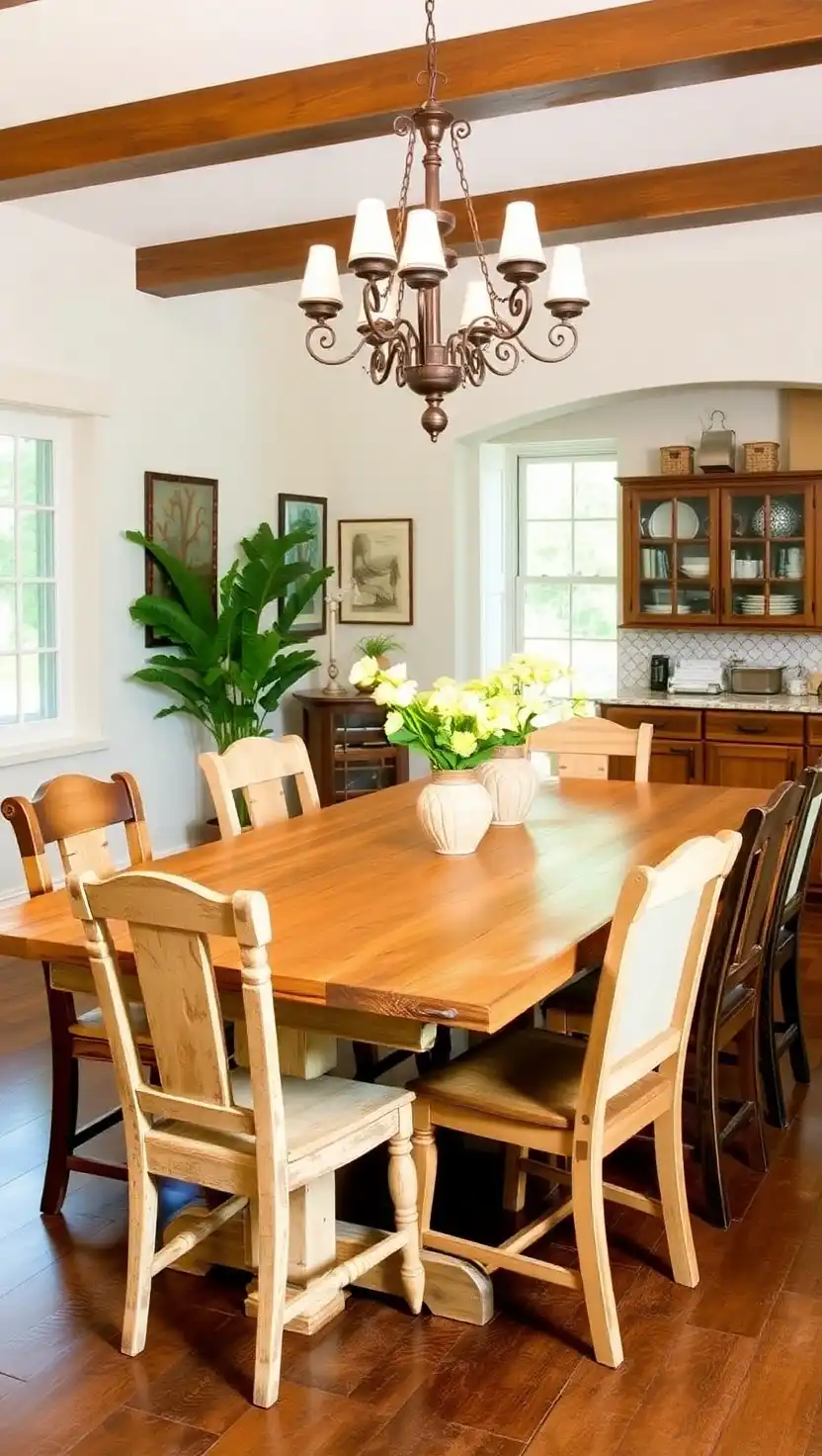 20 Elegant Spanish Villa Kitchen Ideas Full of Warmth and Style 18 17 Add a Large Dining Table