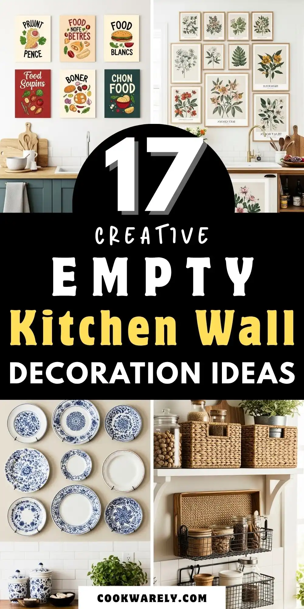 17 Creative Empty Kitchen Wall Decoration Ideas