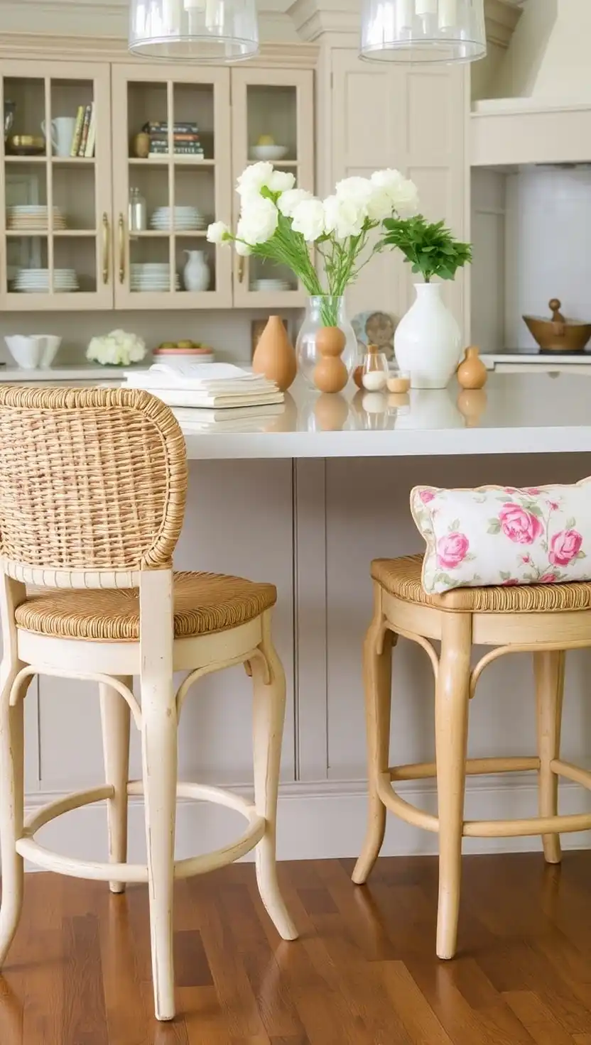 23 Dreamy French Cottage Kitchen Ideas You’ll Instantly Fall in Love With 18 17 Glass Front Cabinets