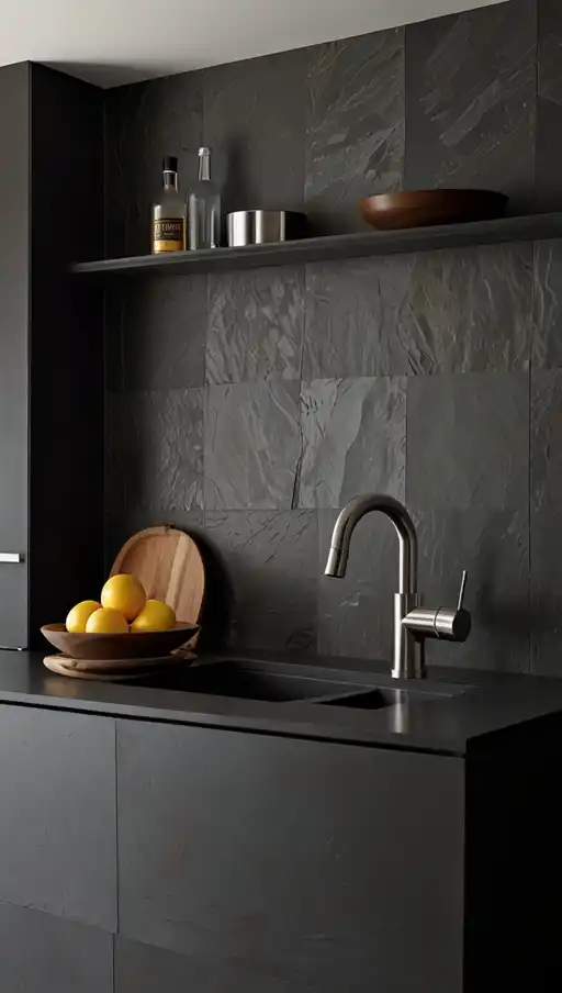 20 Timeless Backsplash Kitchen Ideas That Will Never Go Out of Style 18 17 Slate Backsplash