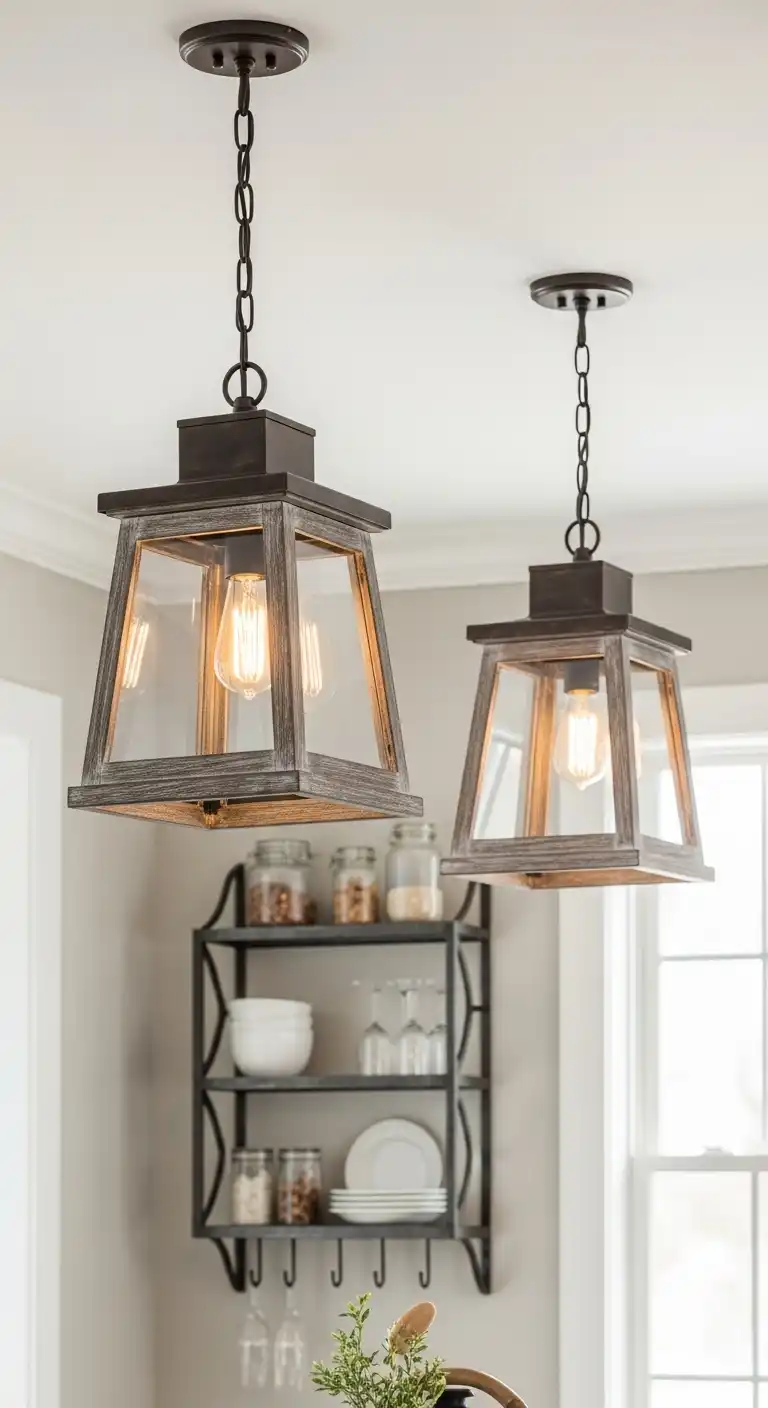 17 Stunning Kitchen Over Island Lighting Ideas That Instantly Impress 18 17 Vintage Lantern Style Ceiling