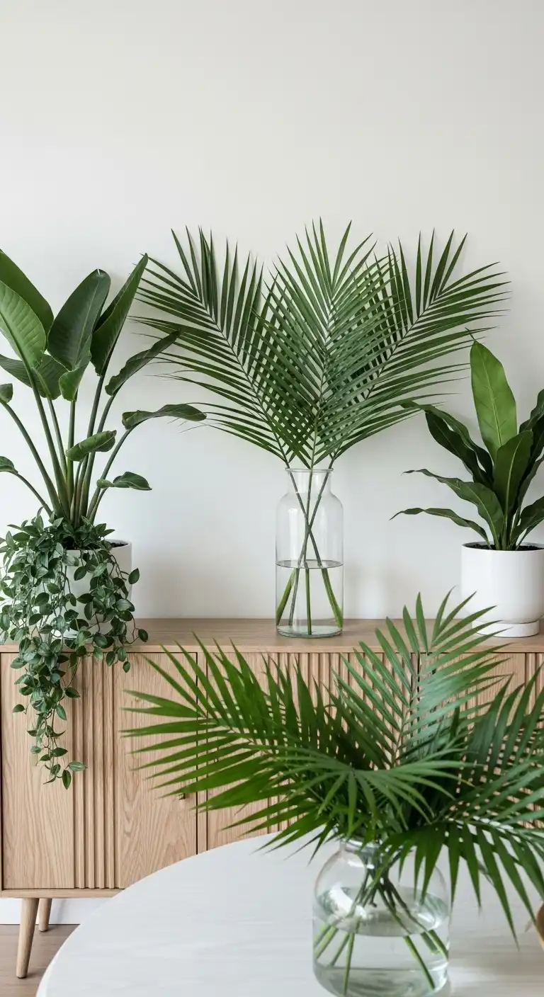 19 Breezy Coastal Dining Room Ideas 19 18 Add Greenery for a Natural Touch