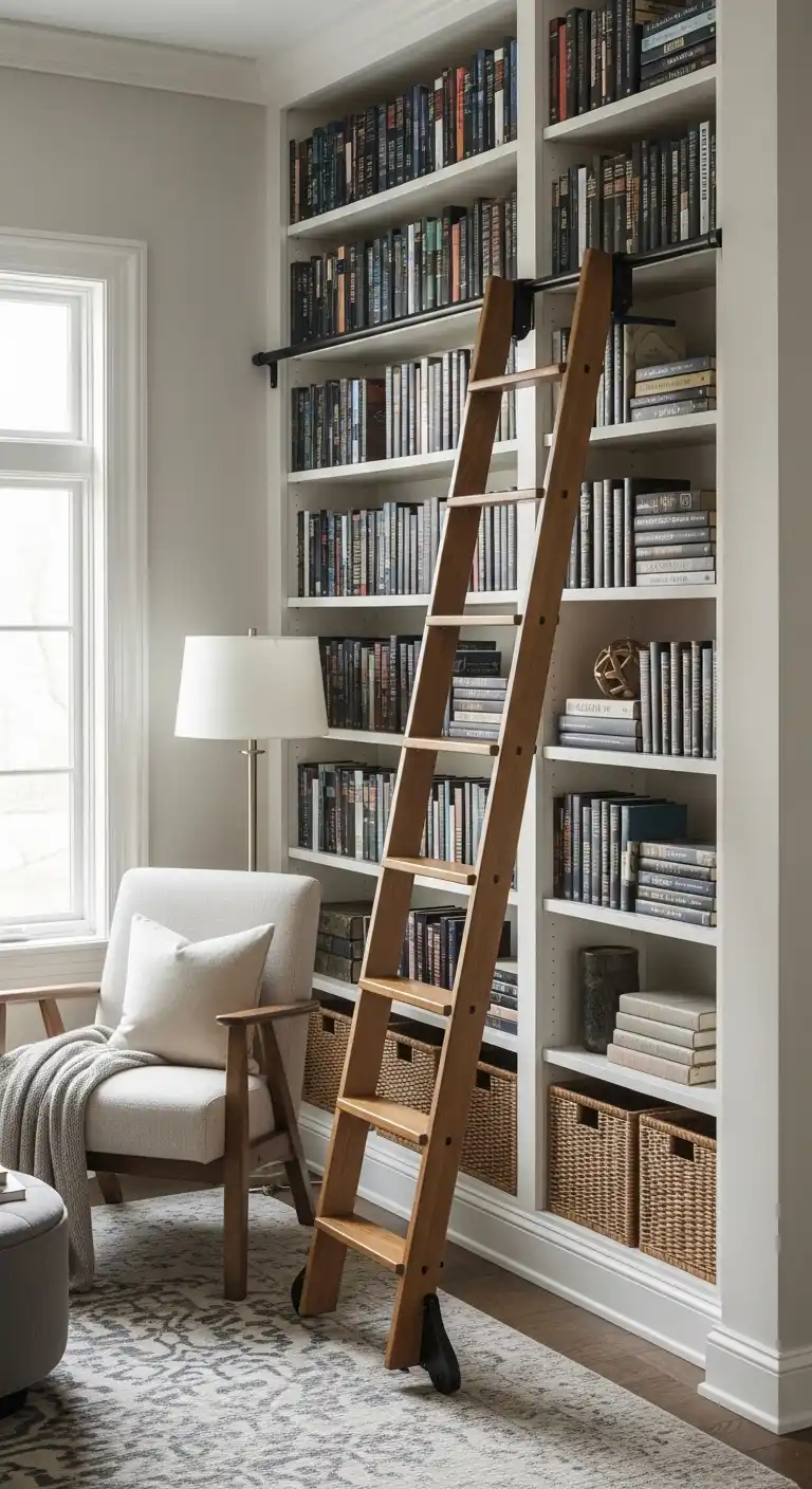 21 Creative Kitchen Nook Wall Decor Ideas You’ll Love Instantly 2 18 Mini Library Ladder Nook