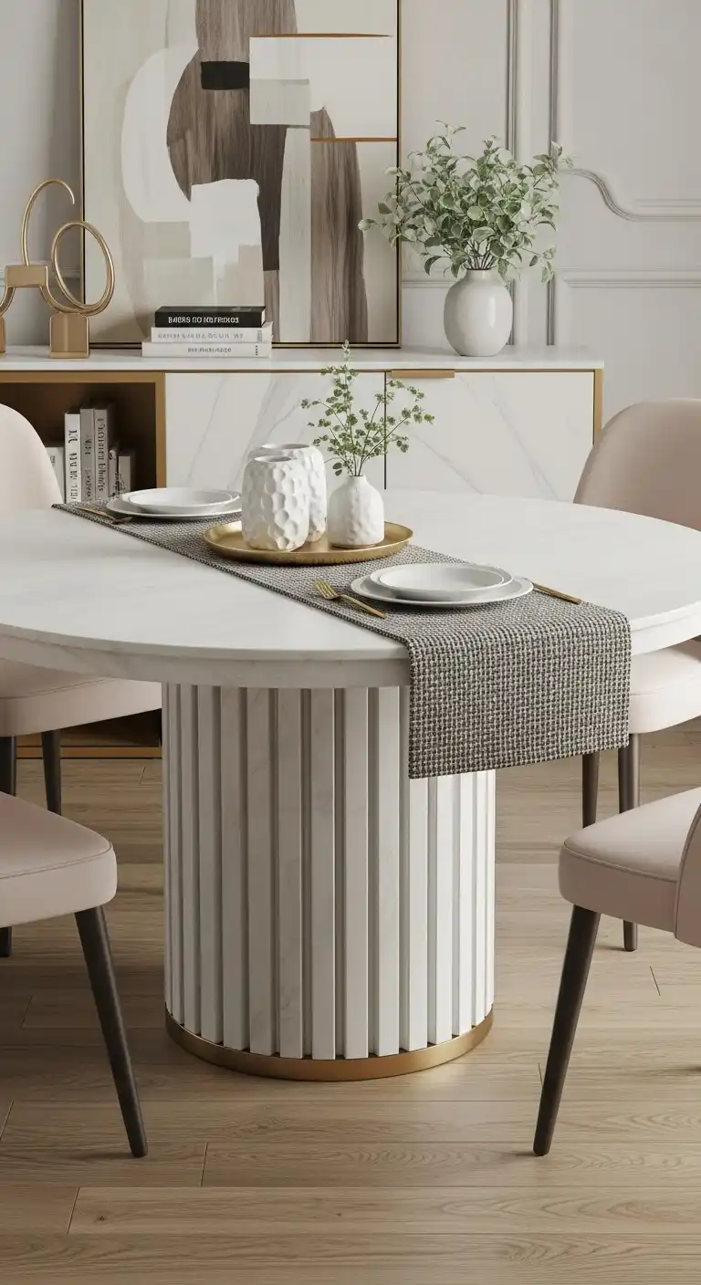 23 Chic Round Dining Table Ideas for Modern Interiors 20 19 Sintered Stone Table