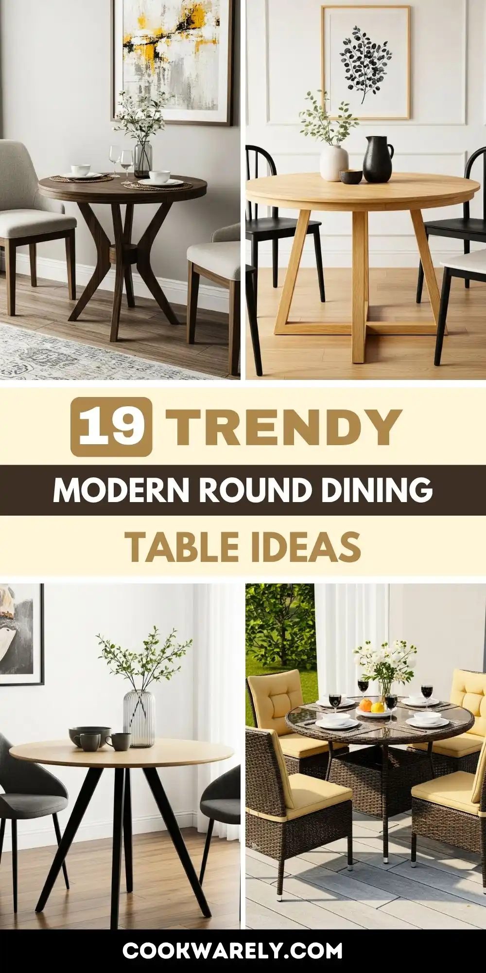 19 Trendy Modern Round Dining Table Ideas to Inspire Your Next Makeover 1 19 Trendy Modern Round Dining Table Ideas